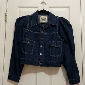 Levis Made & Crafted Angel Sleeve Raw Denim Trucker Jacket ($248)